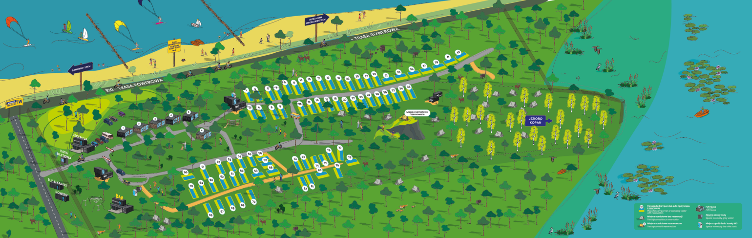 Grafika Mapa Fly Kopań
