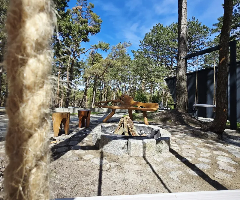 Domki przy plaży w Łebie